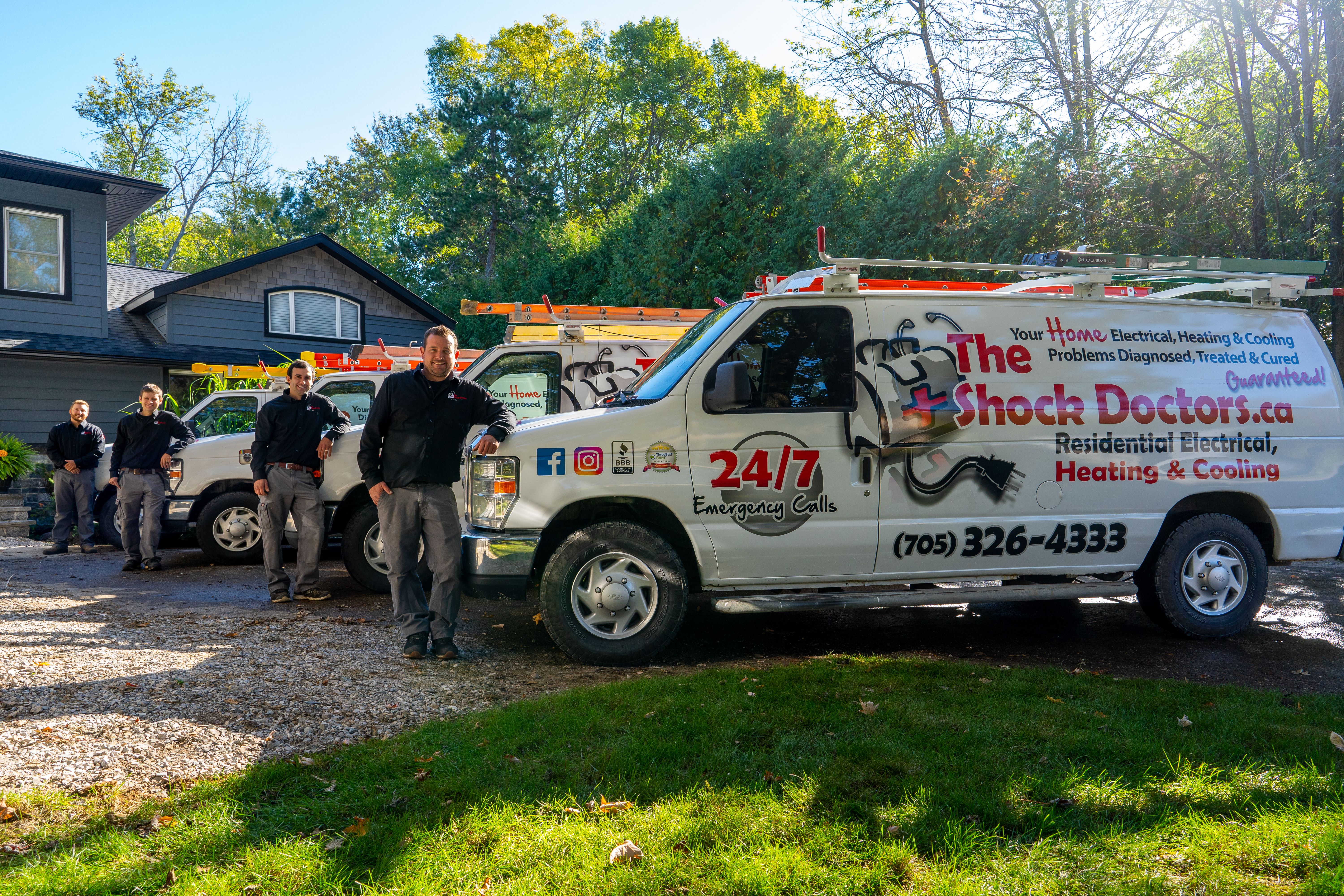 Contact The Shock Doctors today for all your electrical, heating and cooling needs